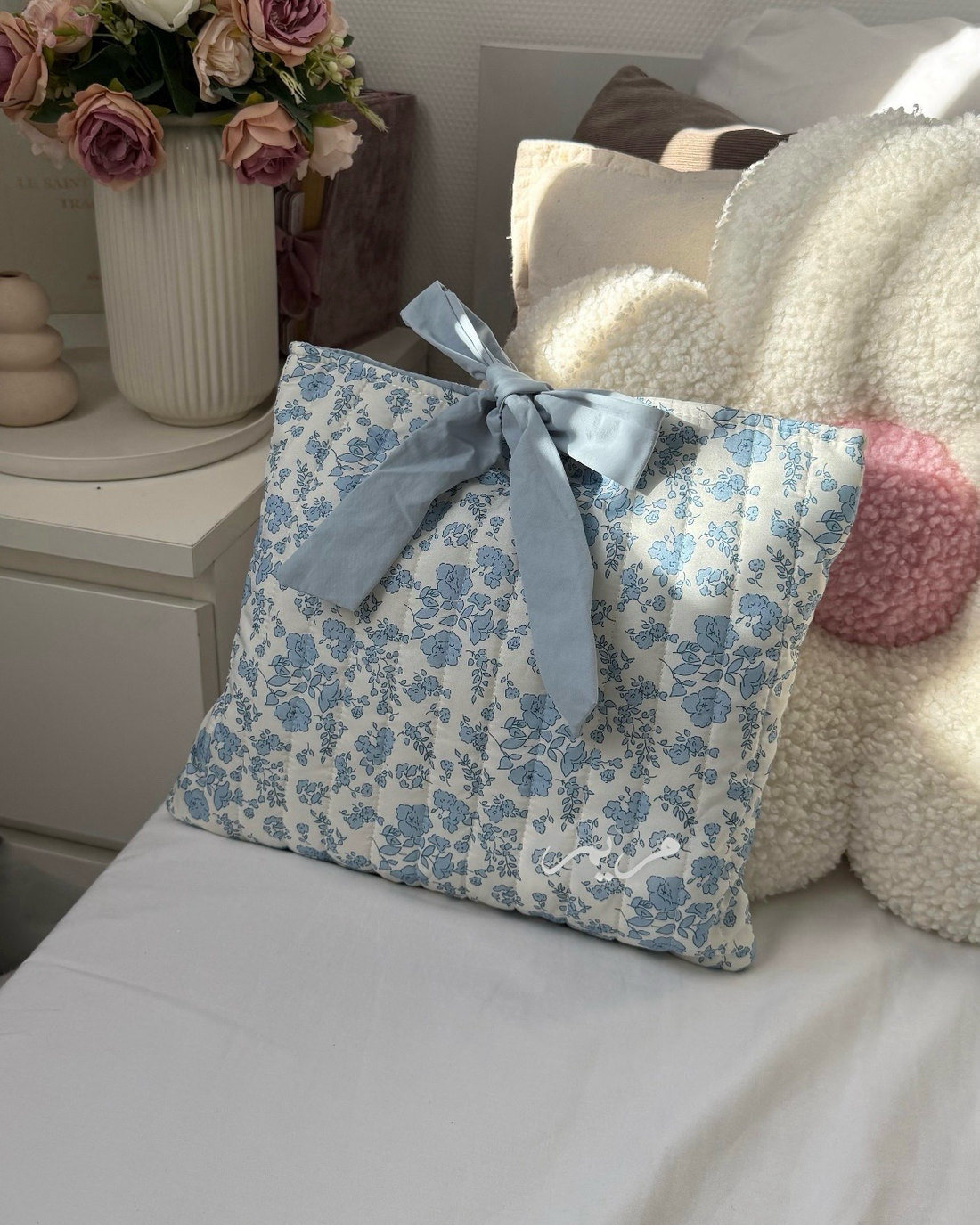Pochette coran personnalisé - Bleu