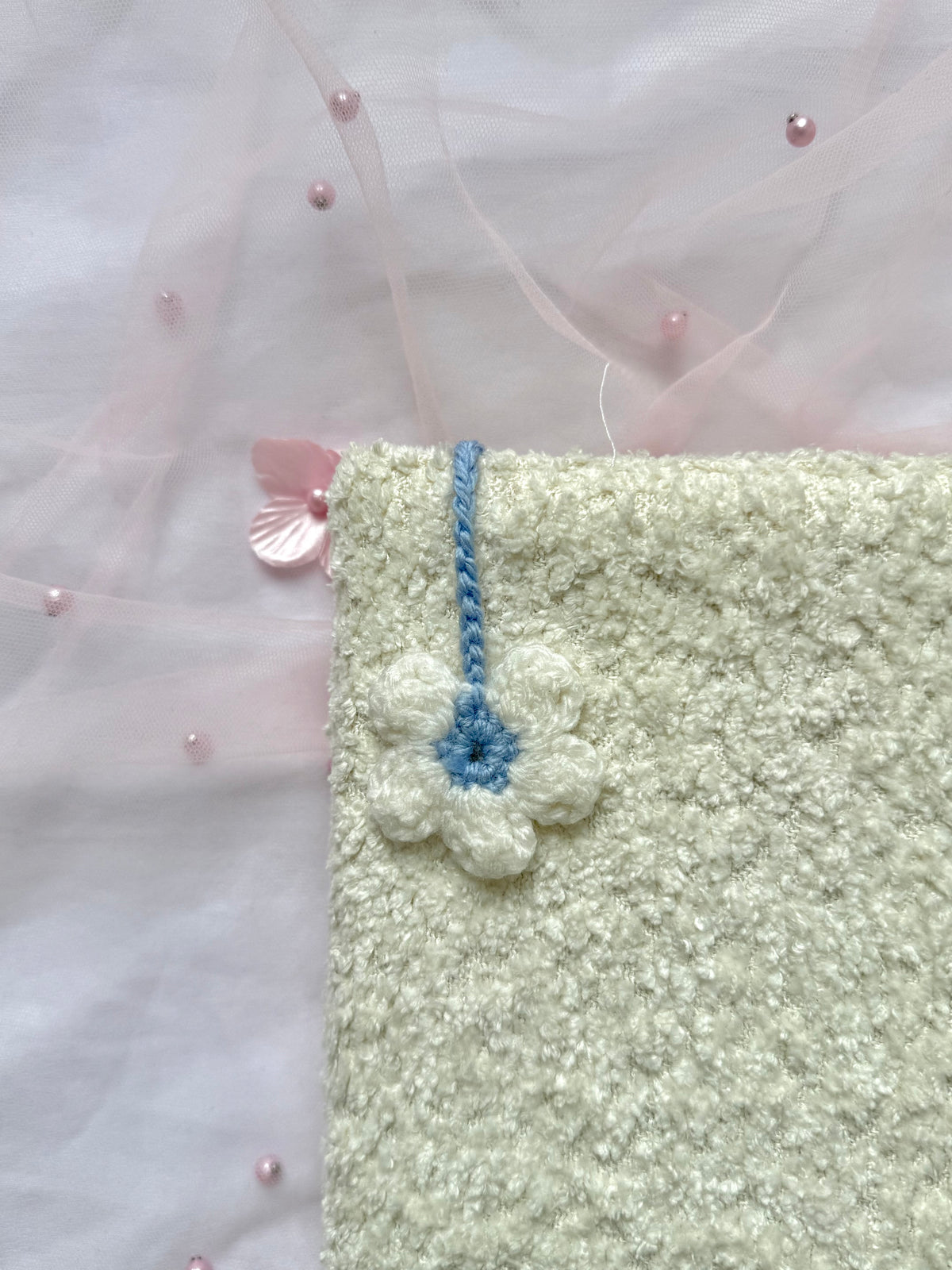 Marque-page en crochet - Fleur