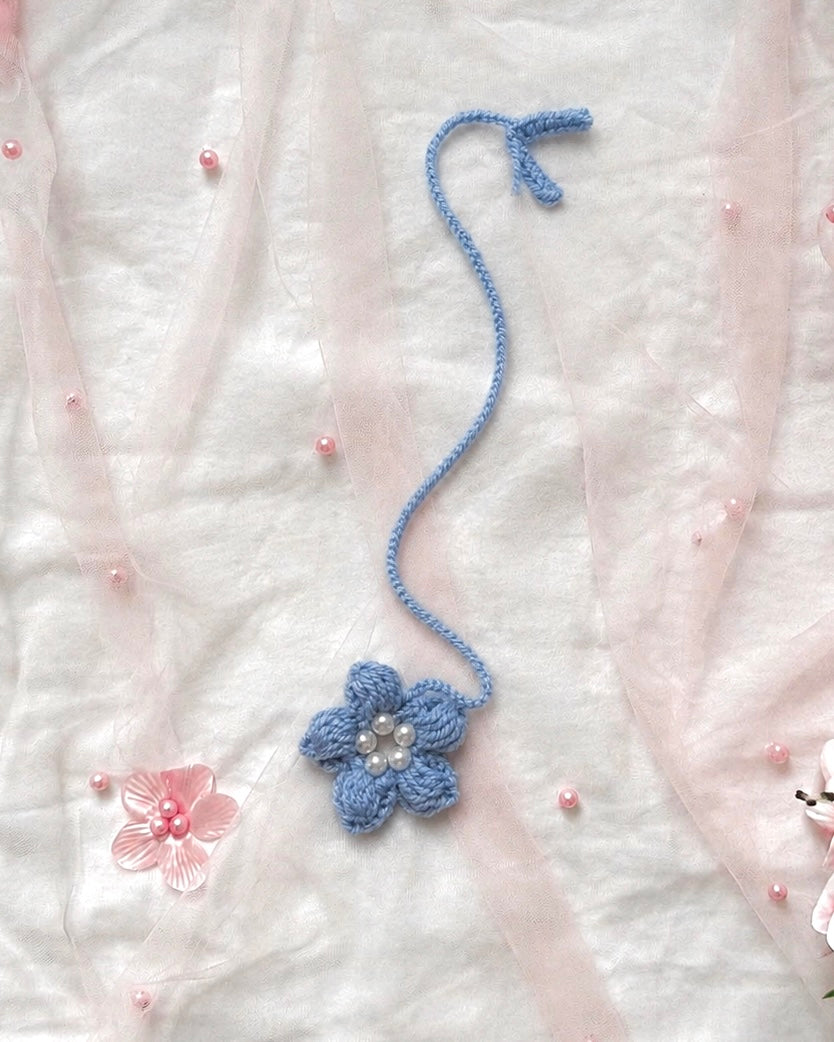 Marque-page en crochet – Perles
