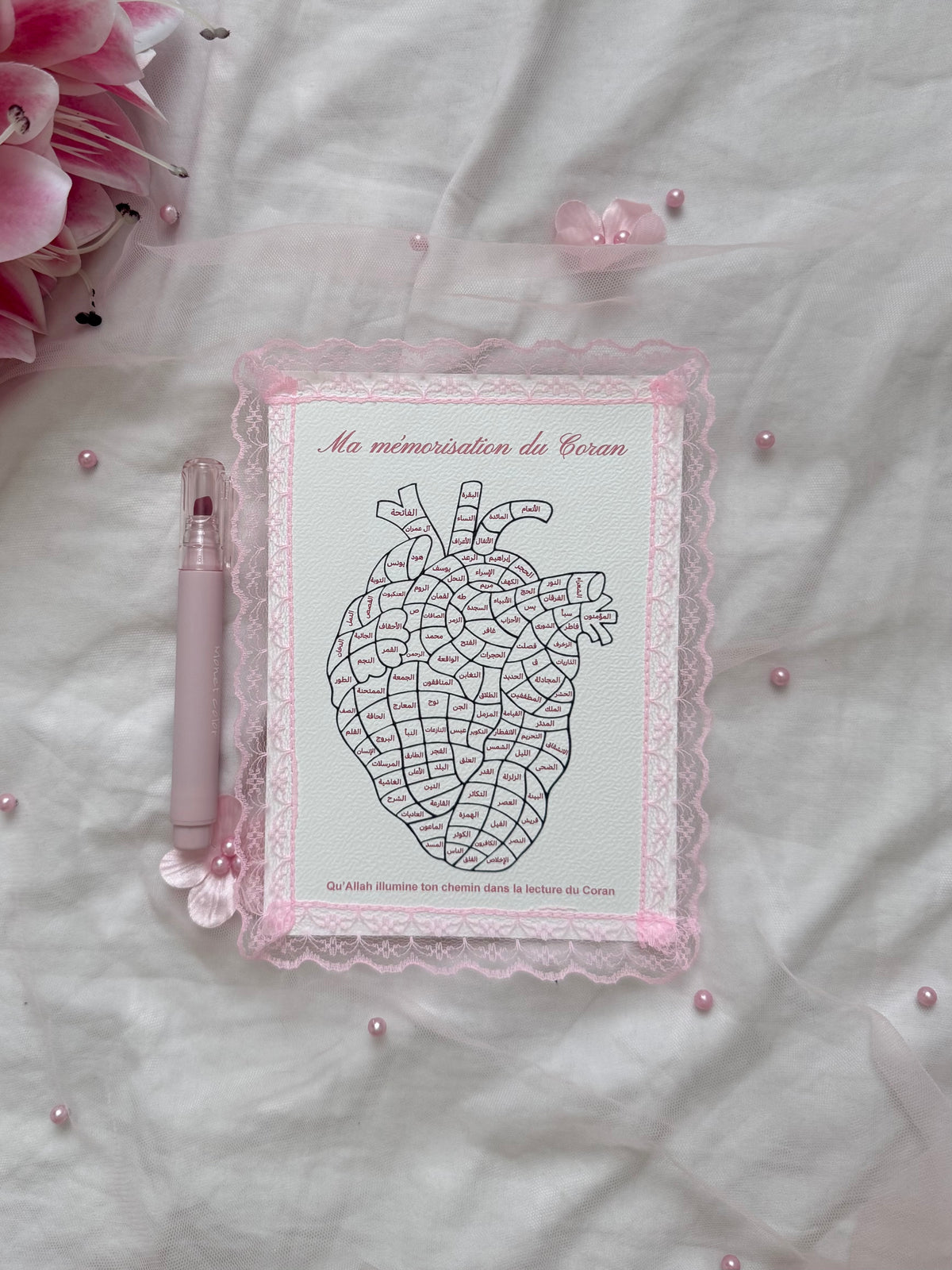 Coeur sourates - Dentelle
