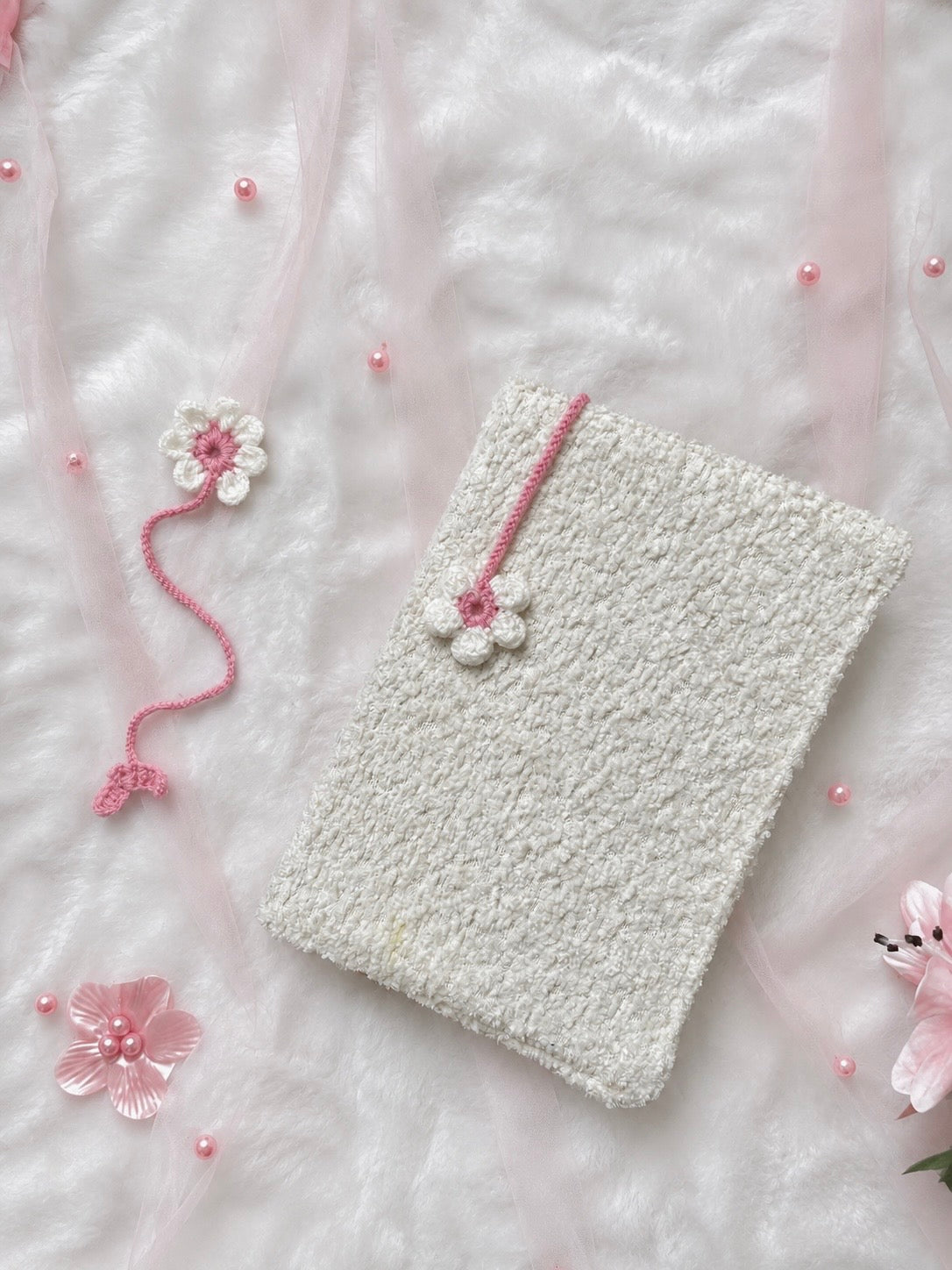 Marque-page en crochet - Fleur
