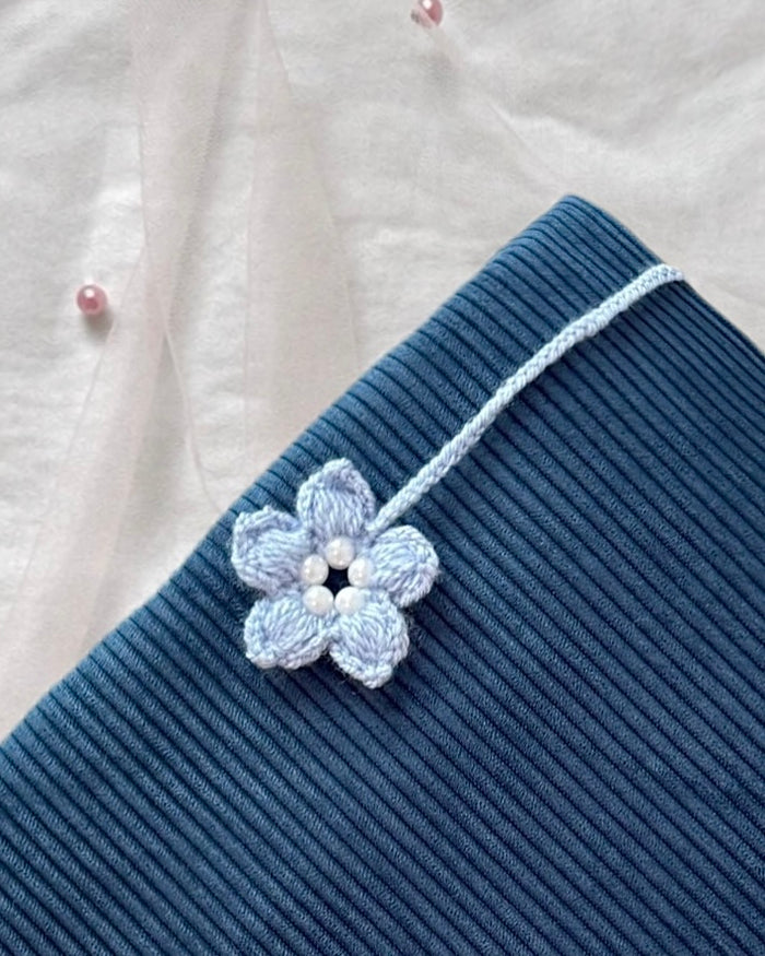 Marque-page en crochet – Perles