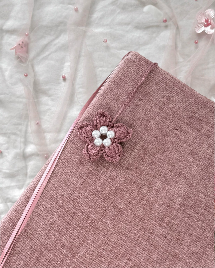 Marque-page en crochet – Perles